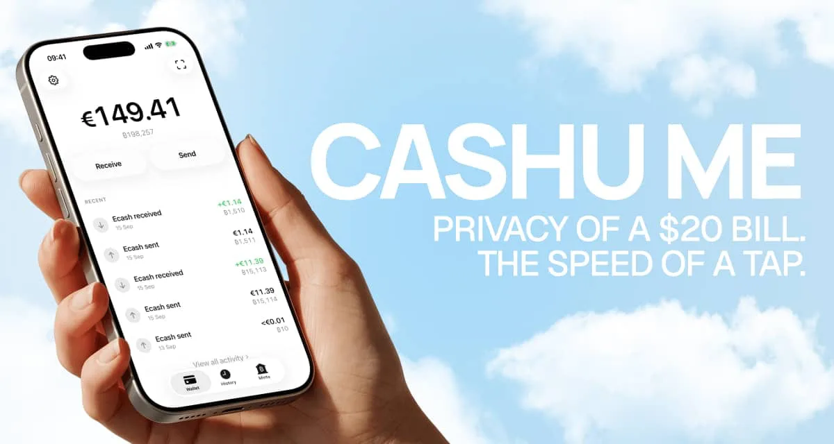 Official product artwork from Cashu.me.