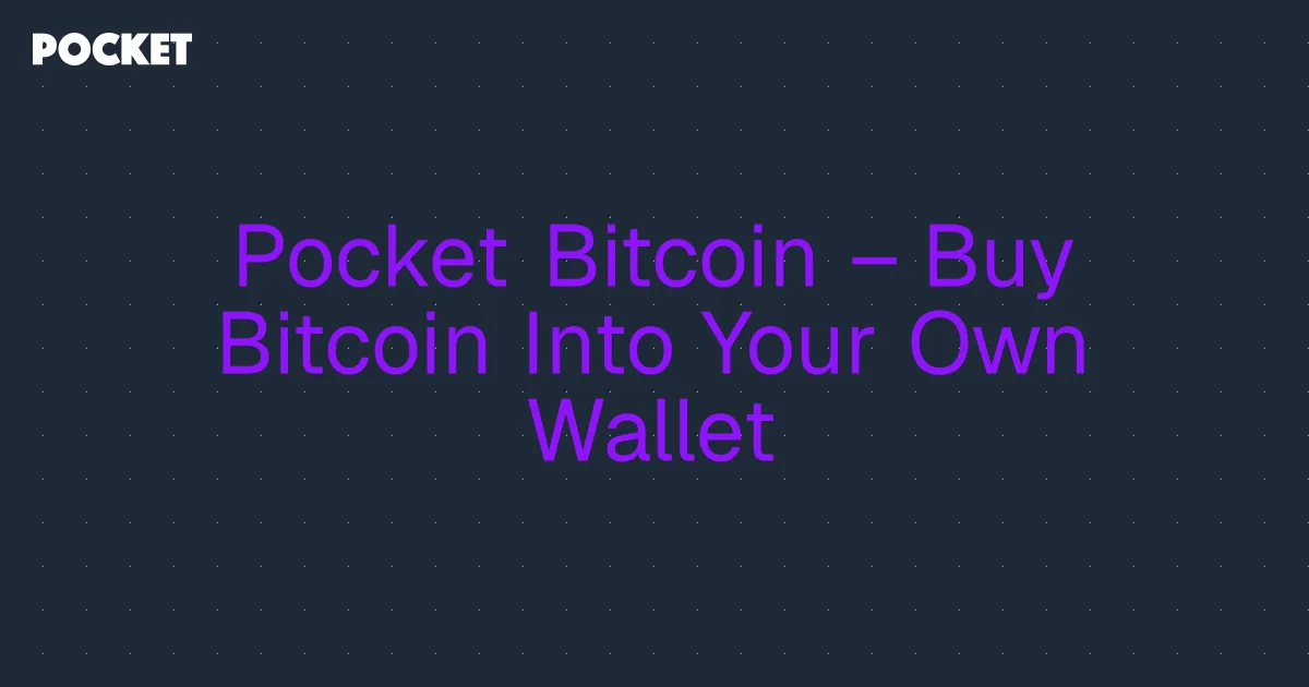 Official product artwork from Pocket Bitcoin.