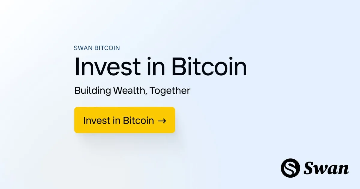 Official product artwork from Swan Bitcoin.